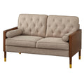 Wheat/Walnut Loveseat J56062
