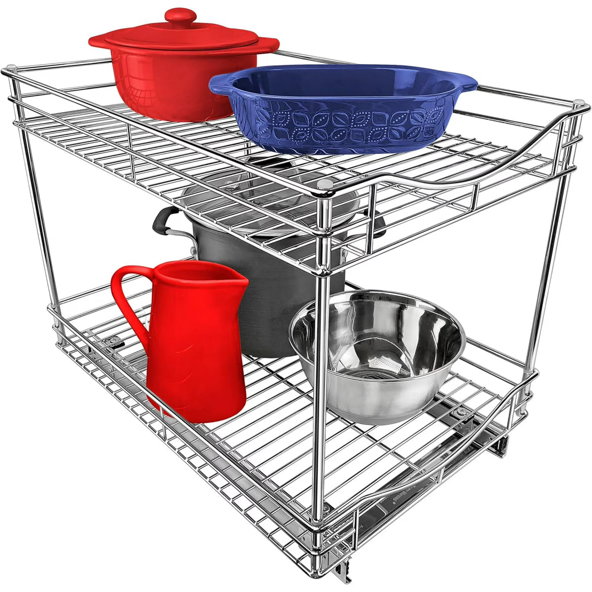 2 Tier Slide Out Drawer for Kitchen Cabinets P355650