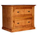 Black Alder Lateral File Cabinet with Black Knobs B53322