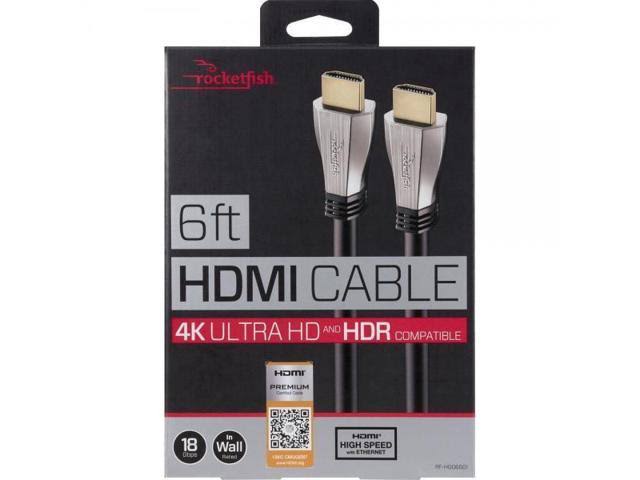 Black 6 ft HDMI Cable H6307