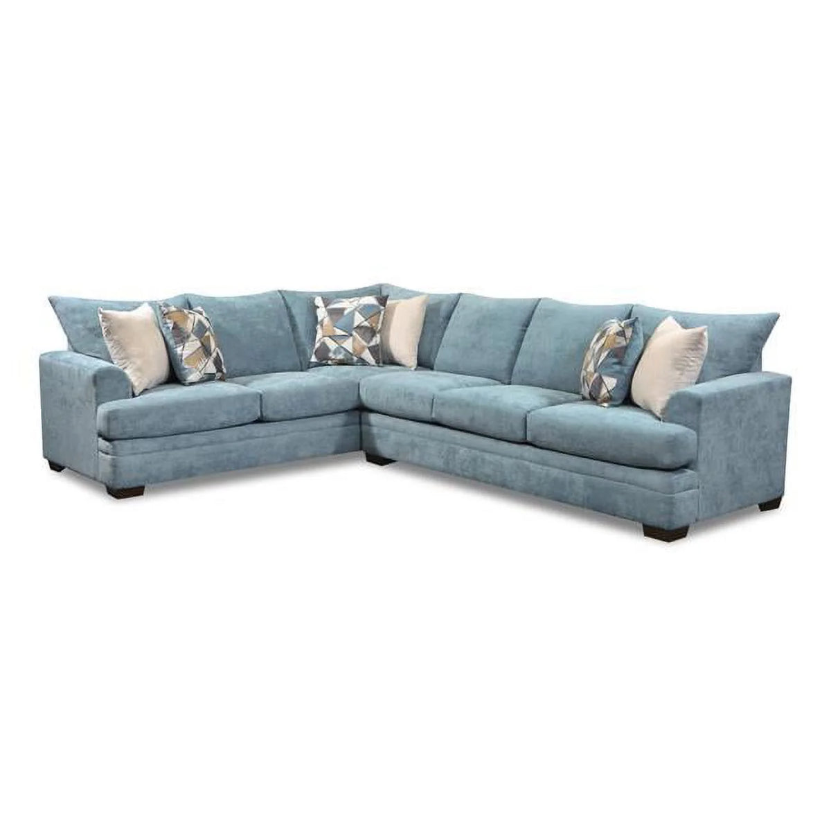 Oversized Blue Corner Sectional A573