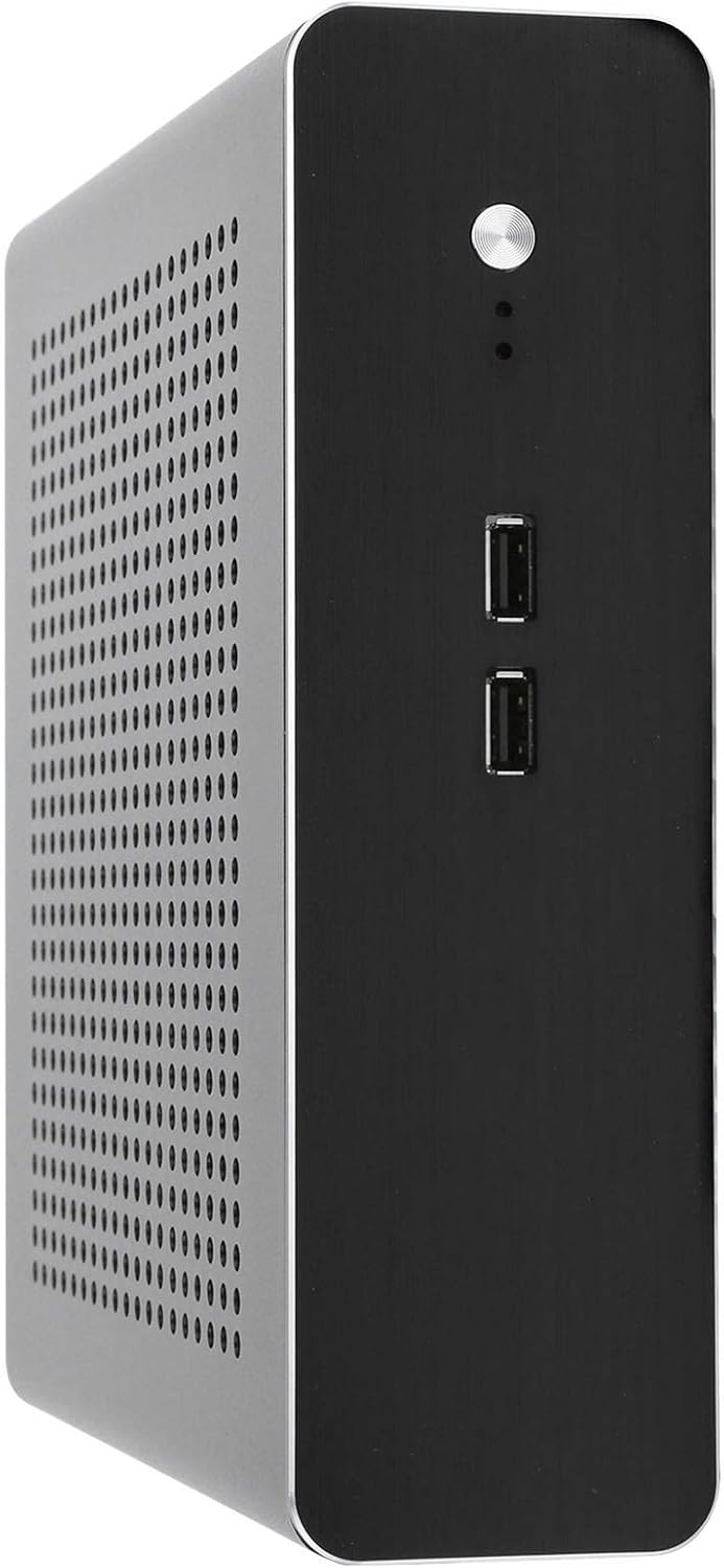 Silver Aluminum Mini ITX PC Case W6955
