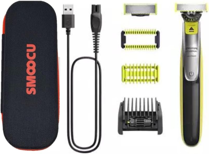 Electric Trimmer and Shaver Kit with Smoocu Case A3578