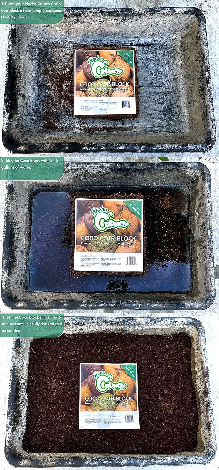 Coco Coir Block 2.5 Cubic Ft Block (2-Pack), Brown Z956918
