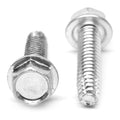 #12-24 x 1 Coarse Thread Hex Washer Head Screw Zinc Plated B4415