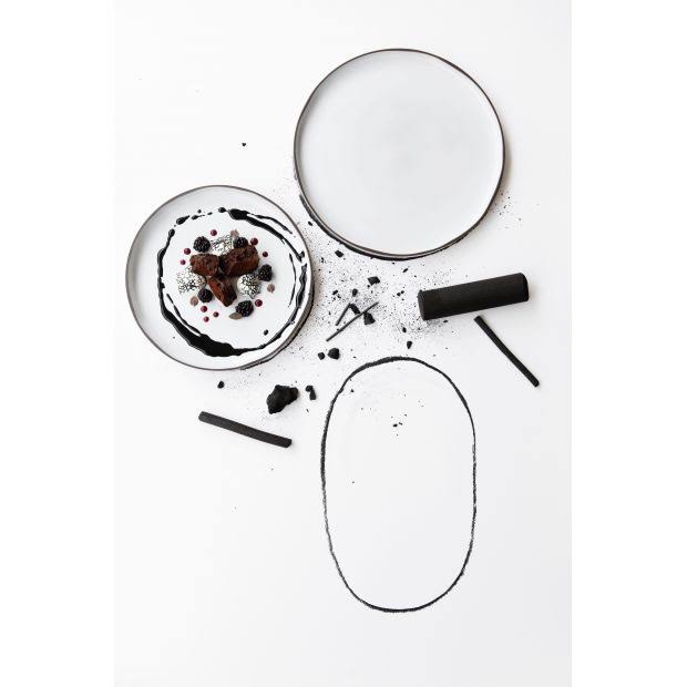 Large Oval Service Plate 7 Colors L364