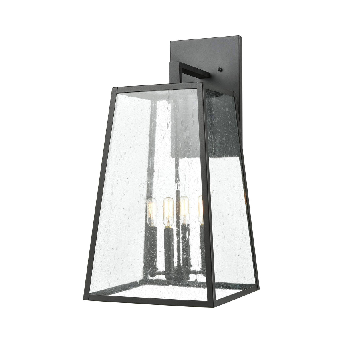 4-Light Charcoal Sconce with Seedy Glass Y263273
