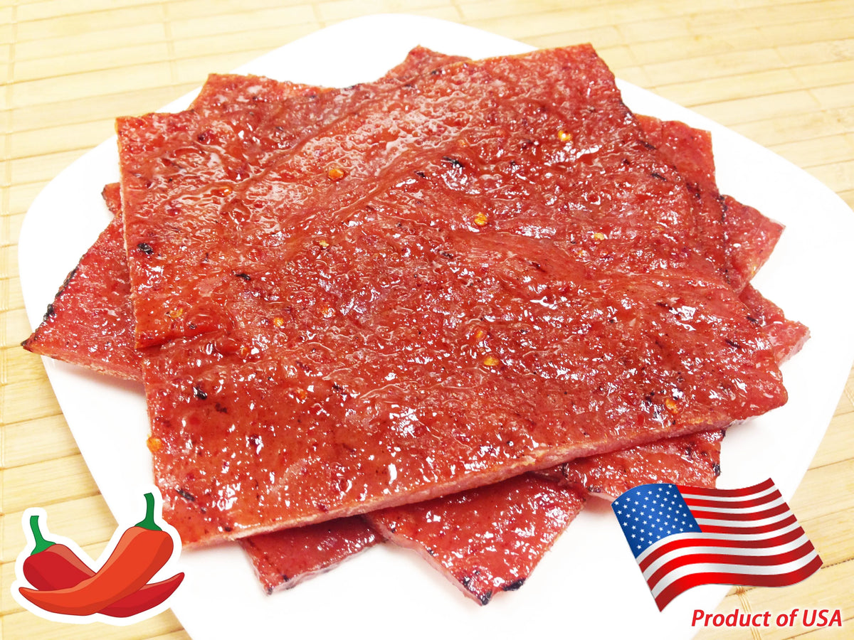 Fire-Grilled Pork Jerky Spicy Flavor 8 oz X762