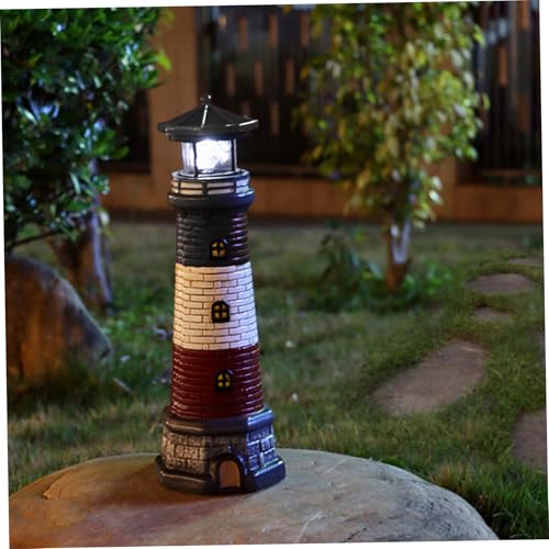 Waterproof Resin Solar Light with 360° Rotating LED Light W270026