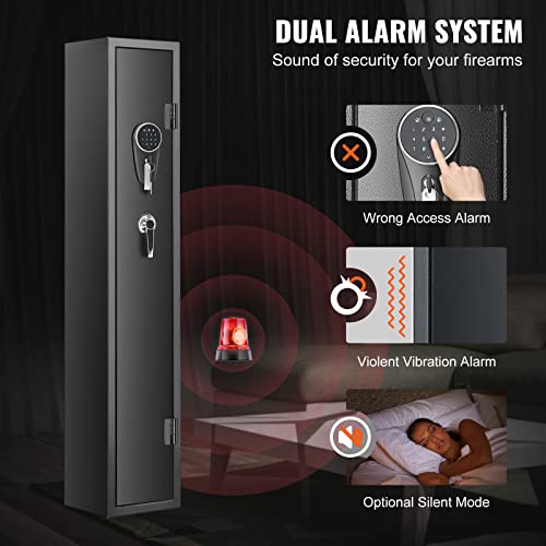 6-8 Rifles Gun Safe with Fingerprint & Digital Keypad Lock B3299
