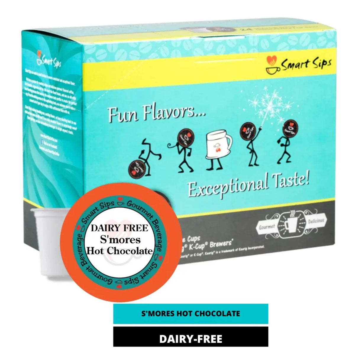 Single-Serve Lactose-Free Hot Cocoa Pods for Keurig F95269