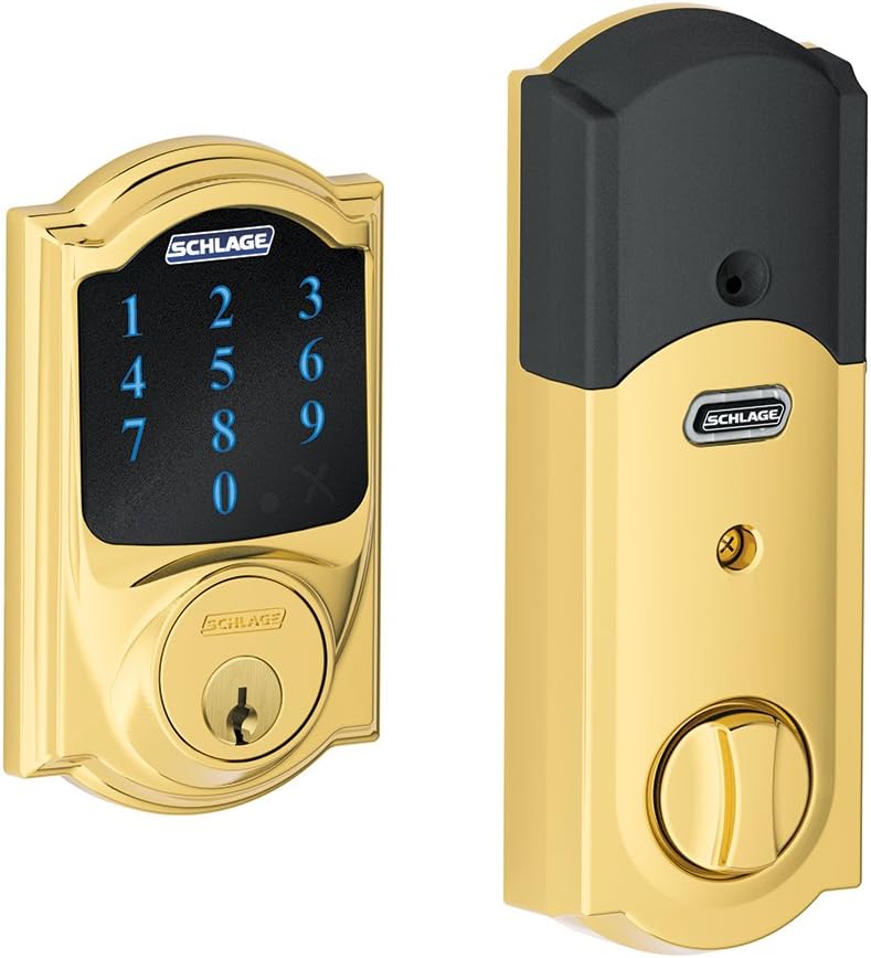 Aged Bronze Touchscreen Deadbolt Smart Lock with Alarm V26527