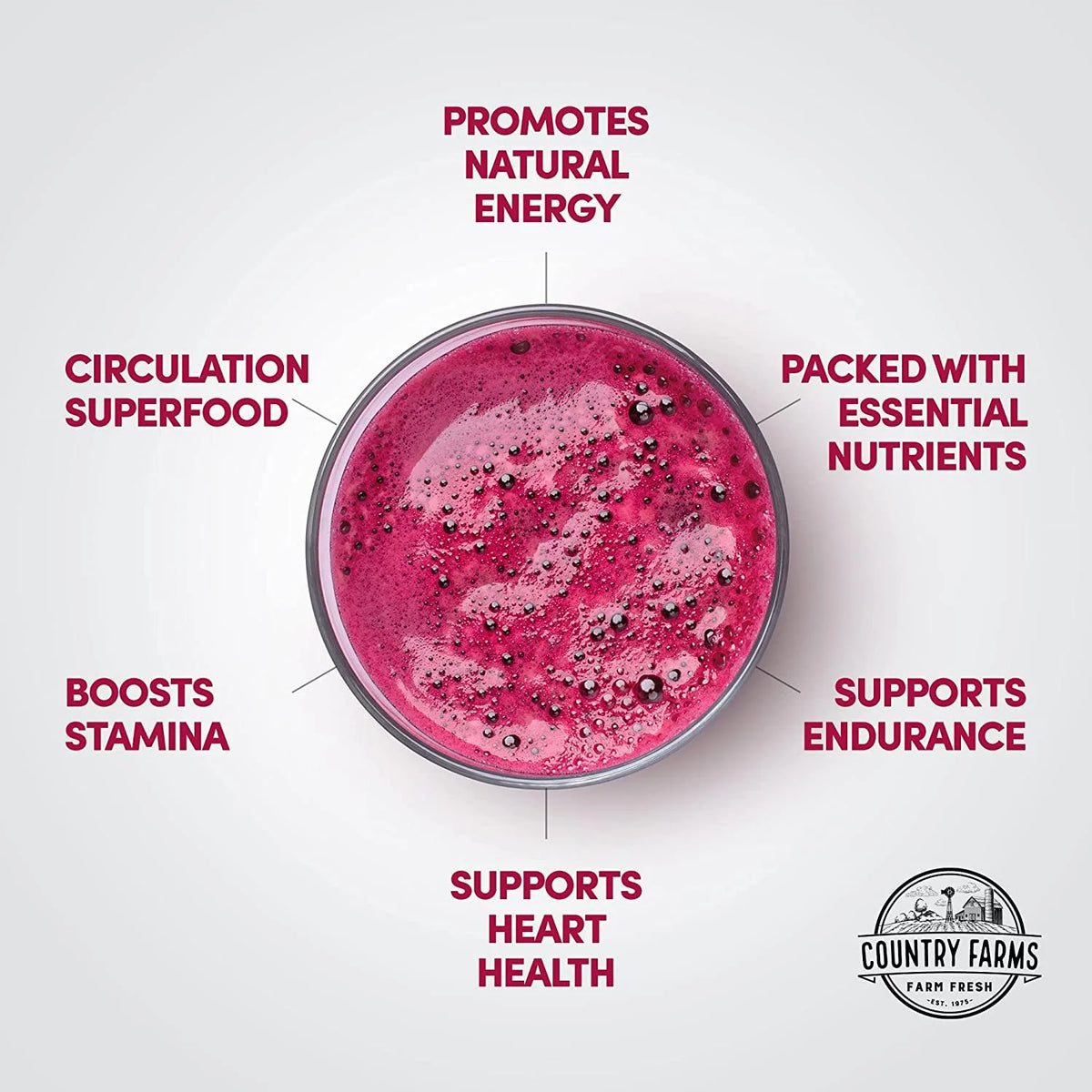 Cherry Flavor Wholefood Beet Extract Superfood, 30 Servings P734