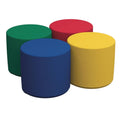 18 in. Round Blue Ottoman T919