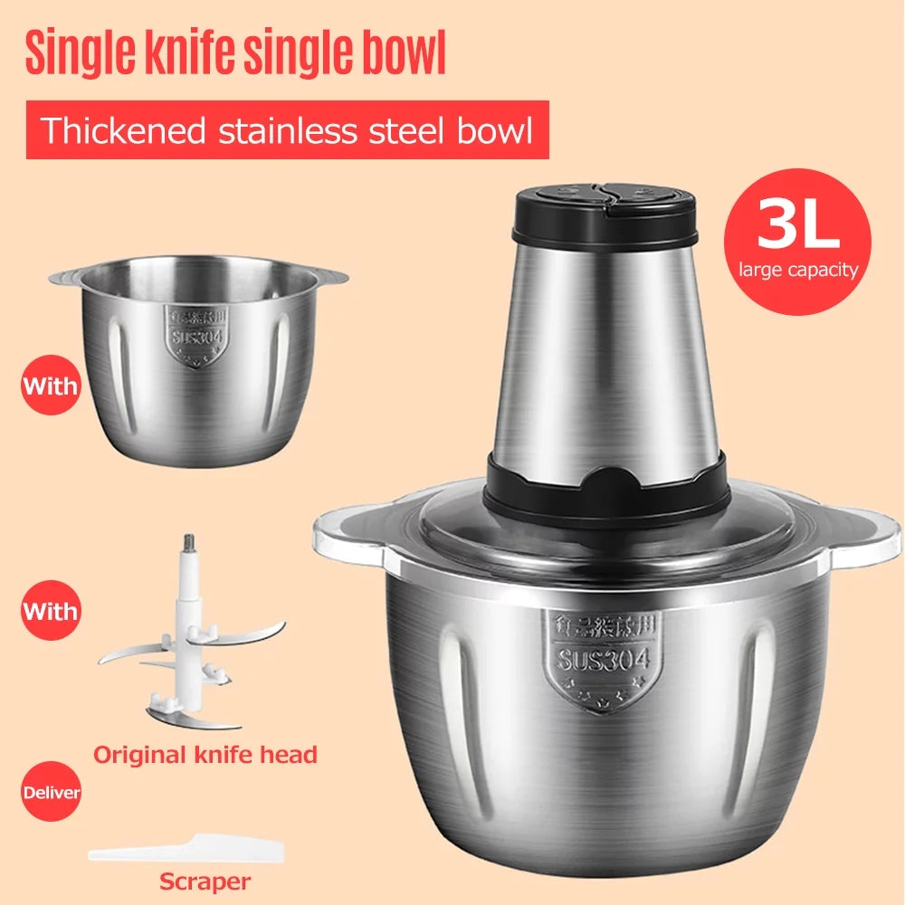 3L Stainless Steel Electric Meat Grinder S141