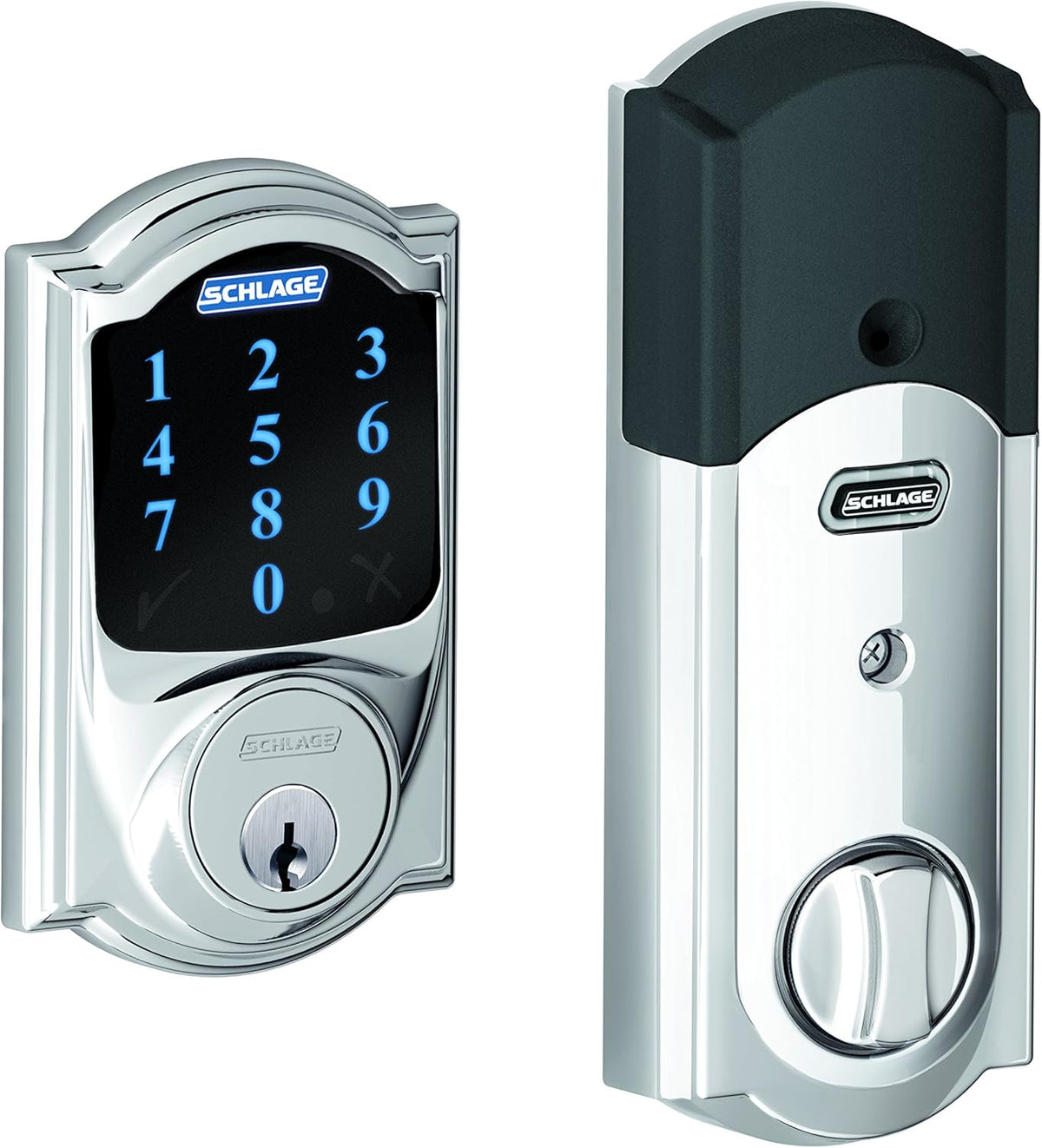 Aged Bronze Touchscreen Deadbolt Smart Lock with Alarm V26527