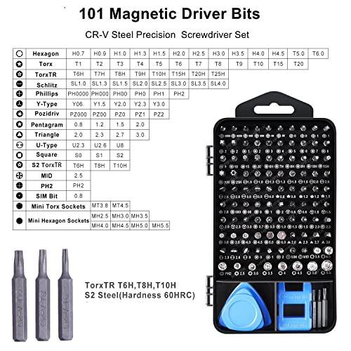 124-Piece Magnetic Precision Screwdriver Set P20929