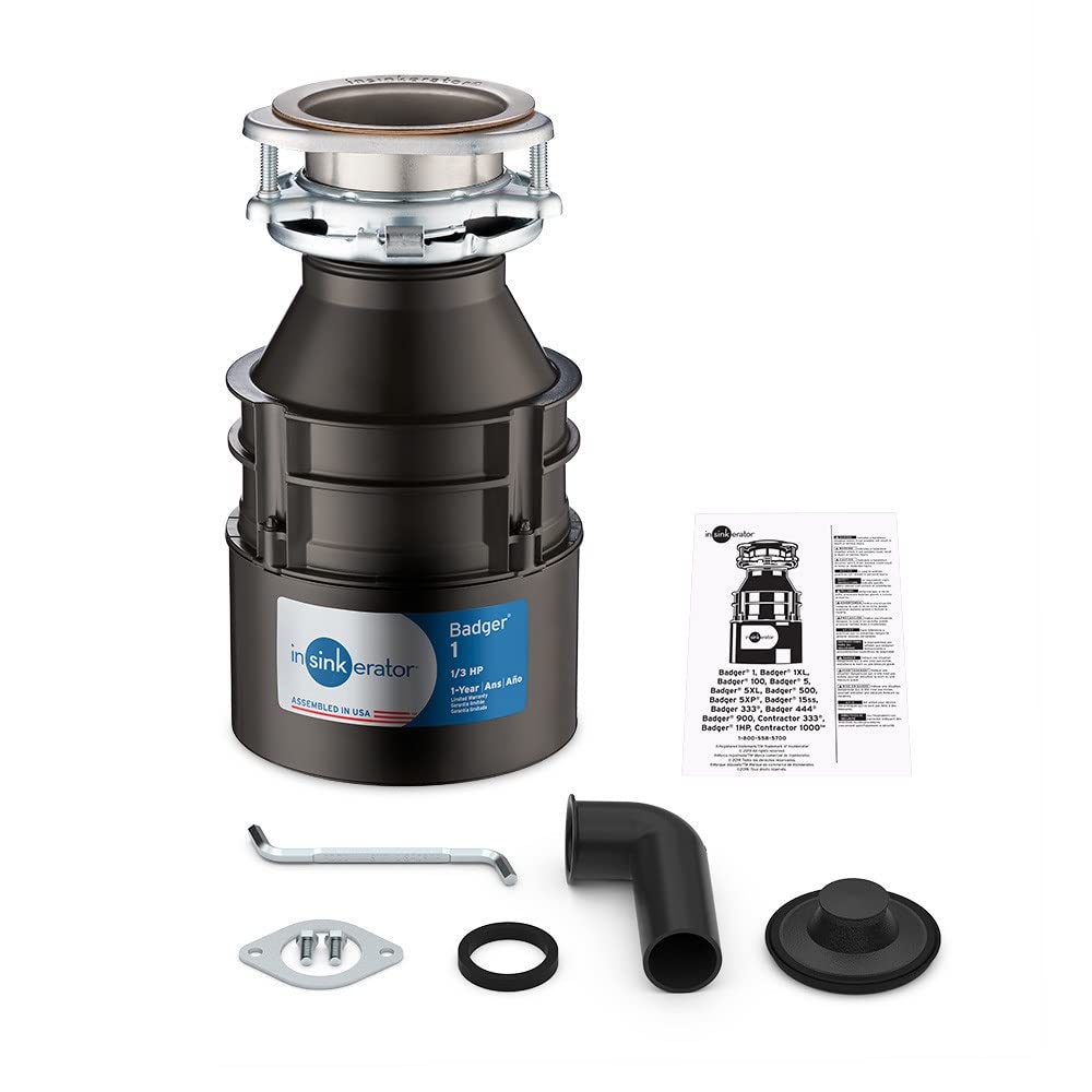 Black 1/3 HP Continuous Feed Garbage Disposal, Black 1/2 HP Continuous Feed Garbage Disposal O251781