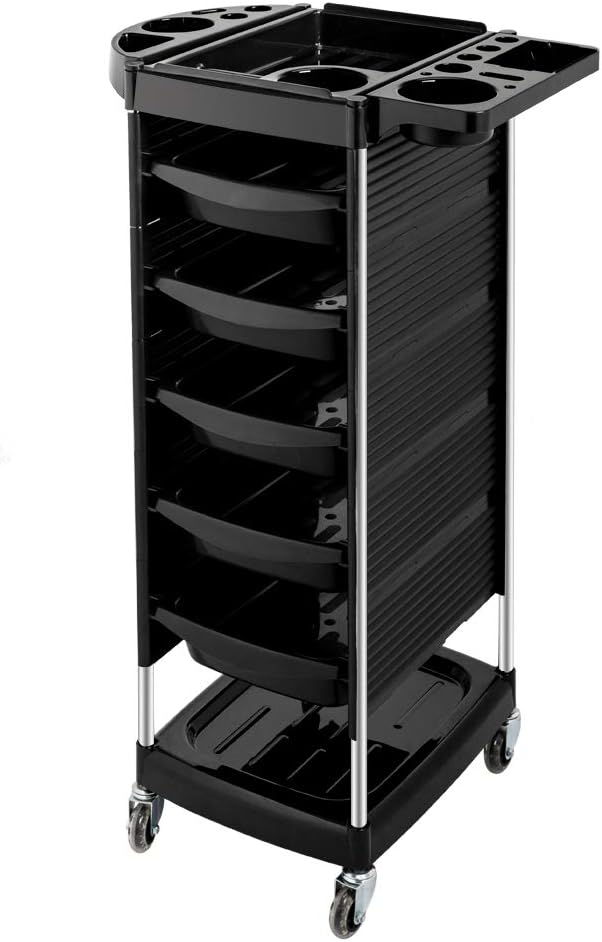 Salon Trolley Cart with 5 Drawers & Rolling Wheels L823