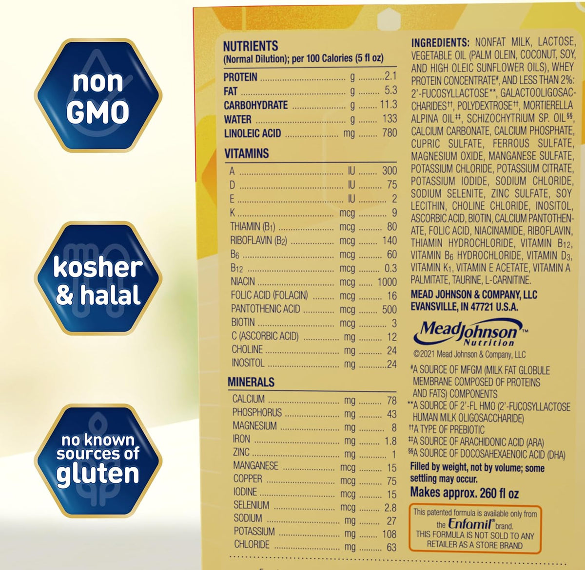 Baby Formula, Non-GMO, 36.4 Oz Refill Box + 8 Fl Oz Liquid (24 Count) A66962