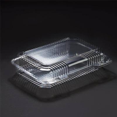 Rectangular Plastic Clear Hinged Containers Case of 250 T707464