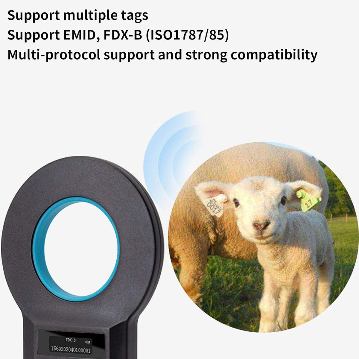 Bluetooth RFID Animal Microchip Scanner I1642