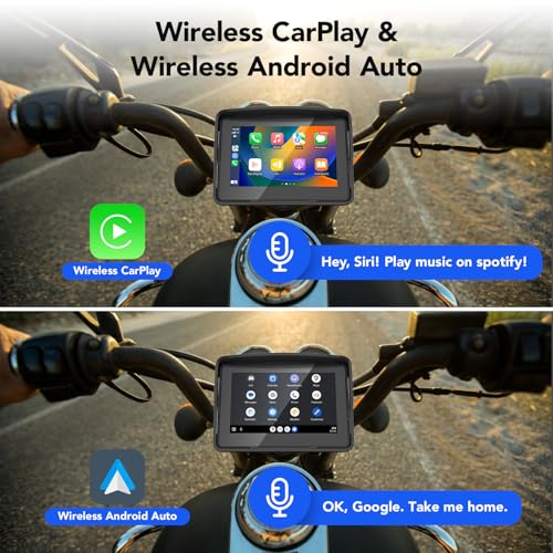 5" Motorcycle GPS Navigation System with Touchscreen L5555