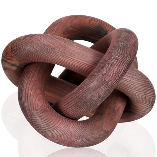 Black Wood Chain Link Decor G915770