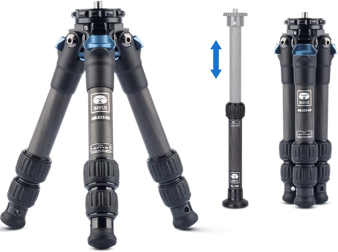 Carbon Fiber Mini Tripod with Center Column A80405