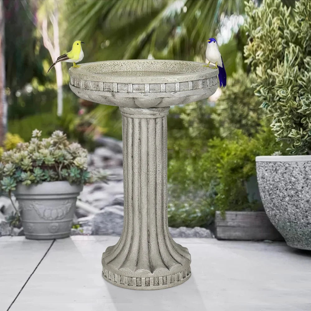 24" Concrete Bird Bath W348694