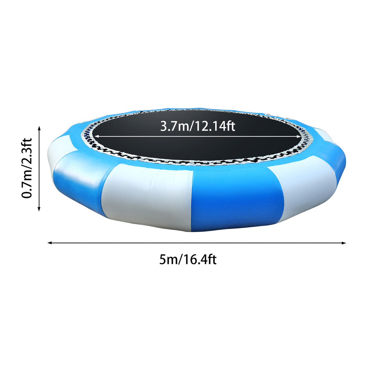 17-ft Inflatable Water Trampoline Floating Island L754