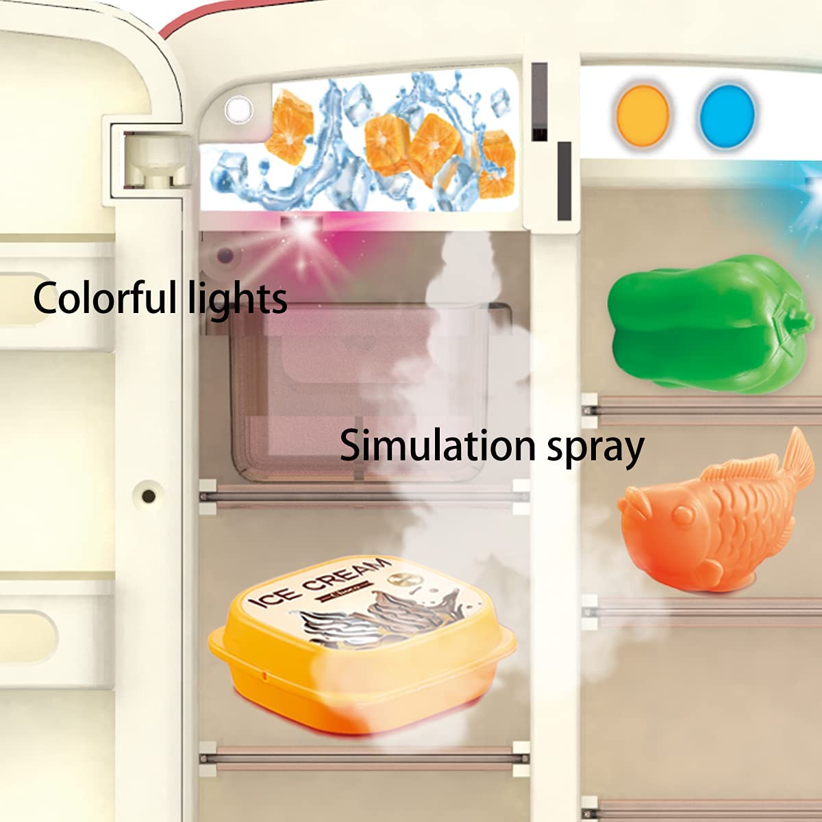 39 PCS Kids Kitchen Toy Refrigerator (Red) K2976