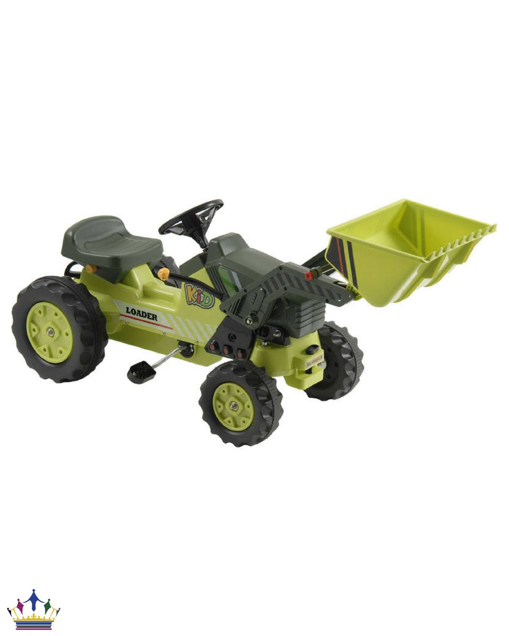 Green Pedal Tractor with Loader M16391