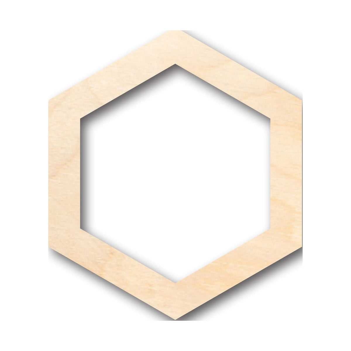 Unfinished Wood Hexagon Honeycomb Shape P15805