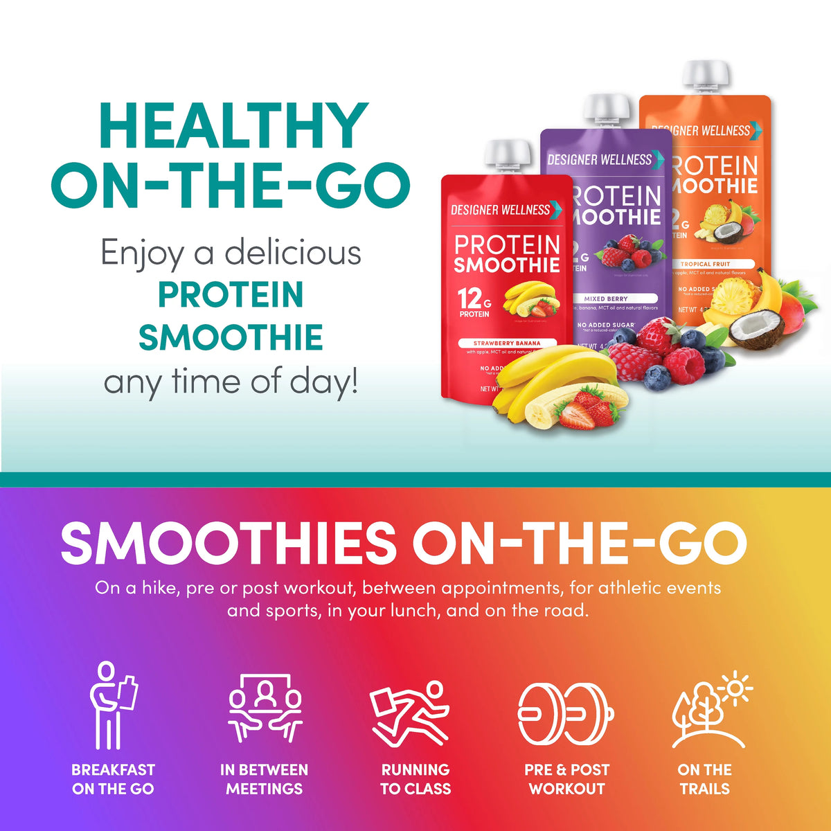 Protein Smoothie 12 Count Variety Pack 12g Protein Gluten-Free F728981
