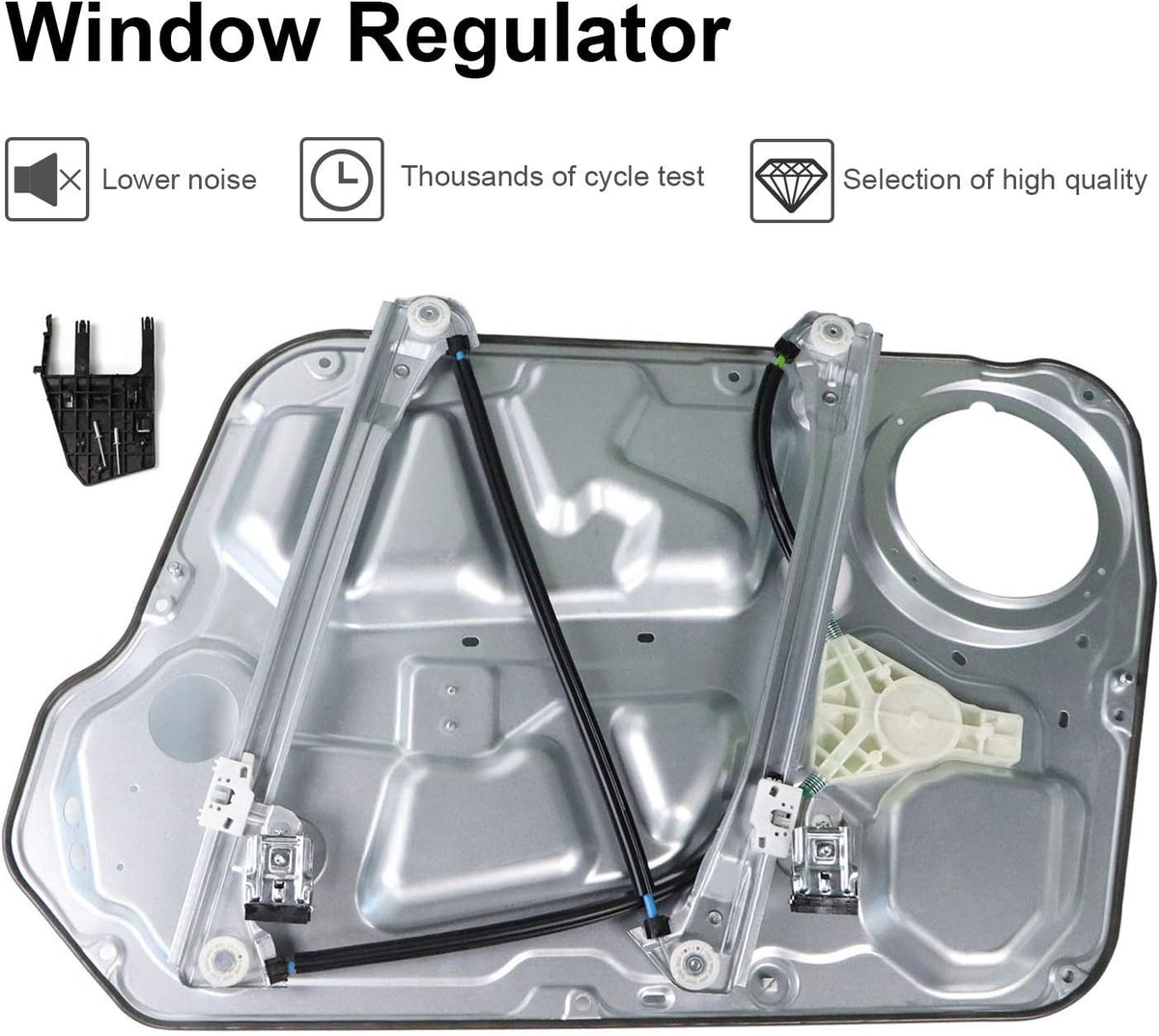 Front Passenger Side Power Window Regulator for Hyundai Sonata 2006-2010, Pack of 2 V605