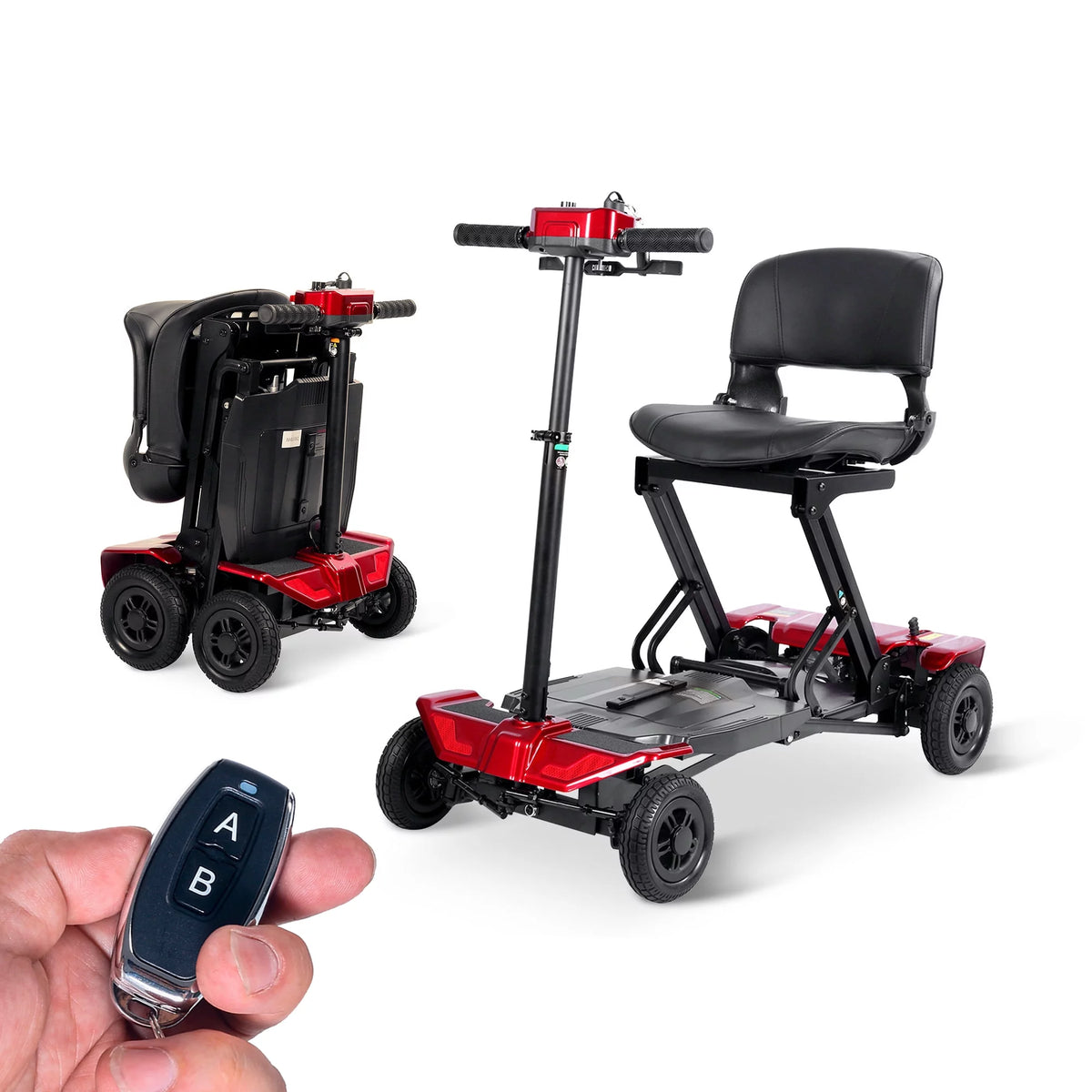 Auto Foldable Powered Mobility Scooter with Removable Lithium ion Battery E2169