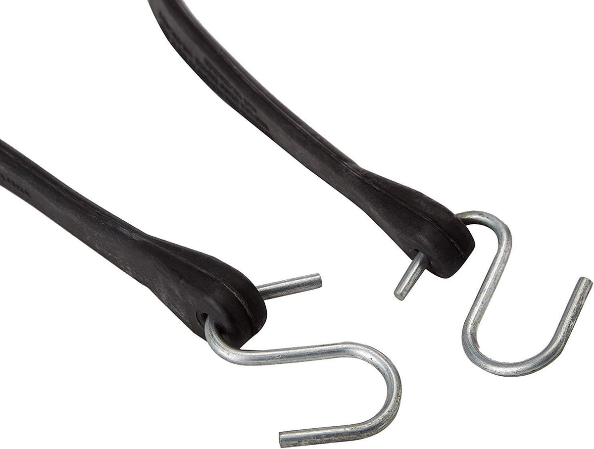 Natural Rubber Bungee Cords with Hooks 15" Pack of 50 A965854