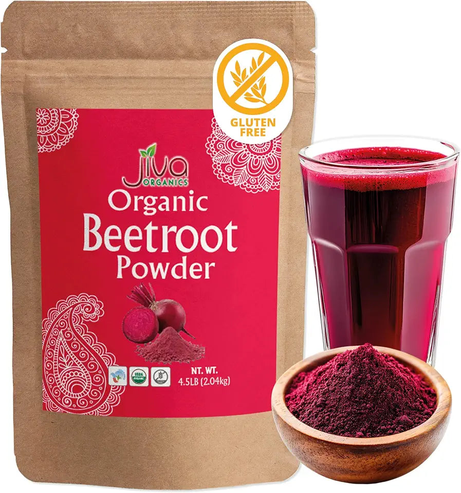 Organic Beet Root Powder 4.5 Pounds Cold Pressed Non-GMO Gluten Free C503952