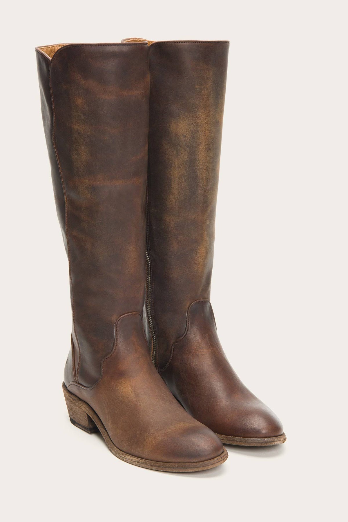 Dark Brown Tall Boots Q65663