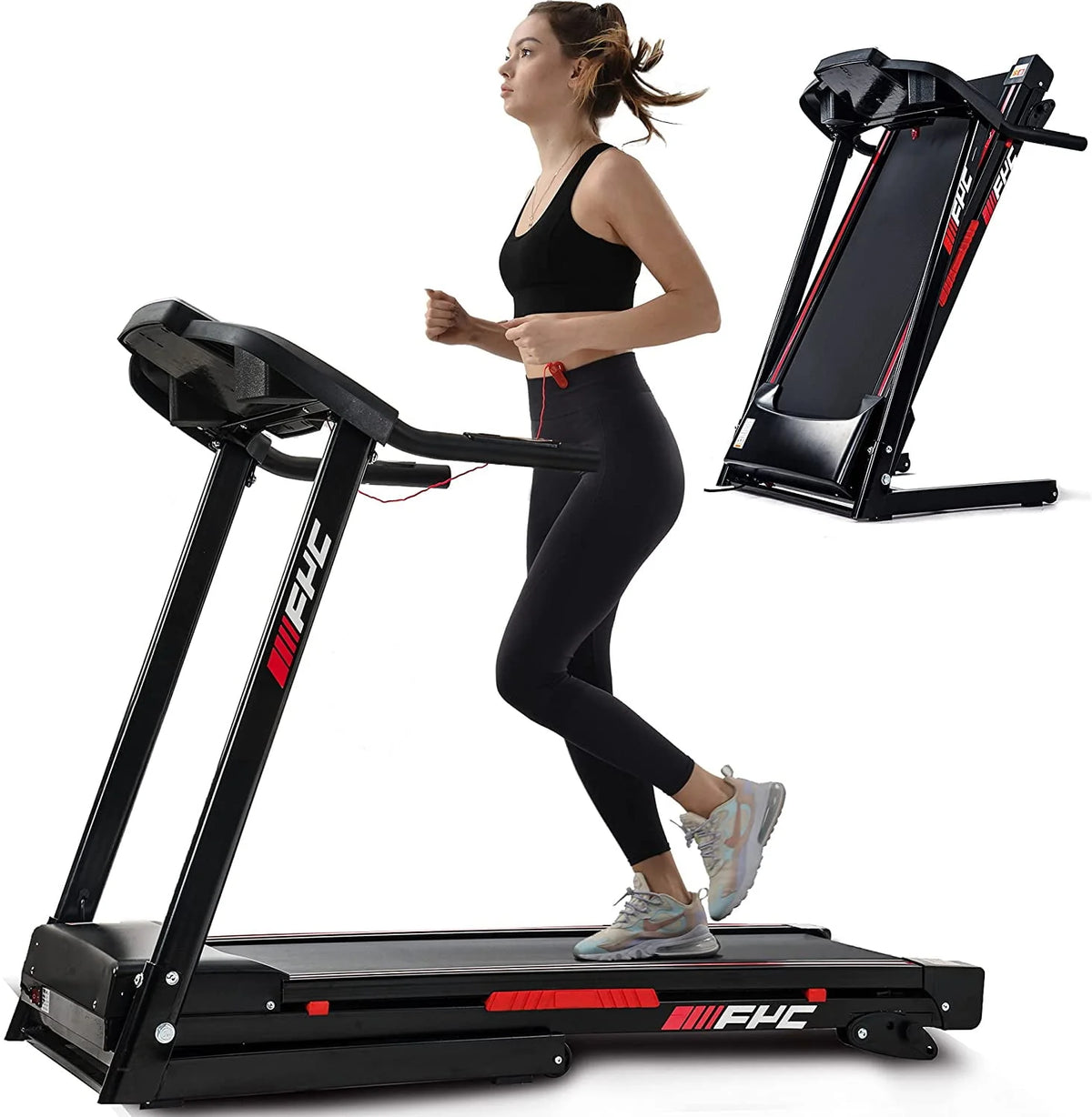 Folding Treadmill 300lb Capacity 3.5HP with Incline X6353