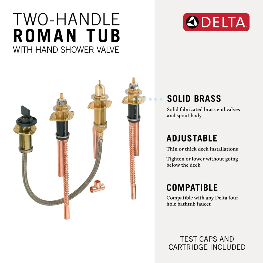 Two Handle Flexible Mount with Hand Shower K2499