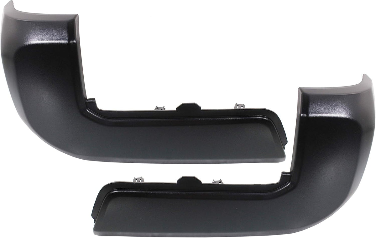 Black Rear Bumper End Cap Pack of 2 W410099