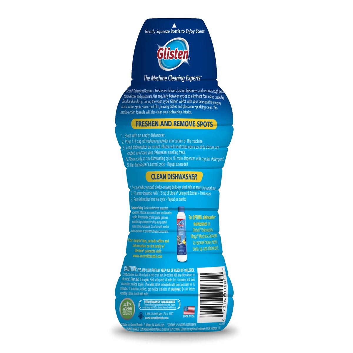 Dishwasher Detergent Booster + Freshener, 28 oz, 2 Bottles Y78602