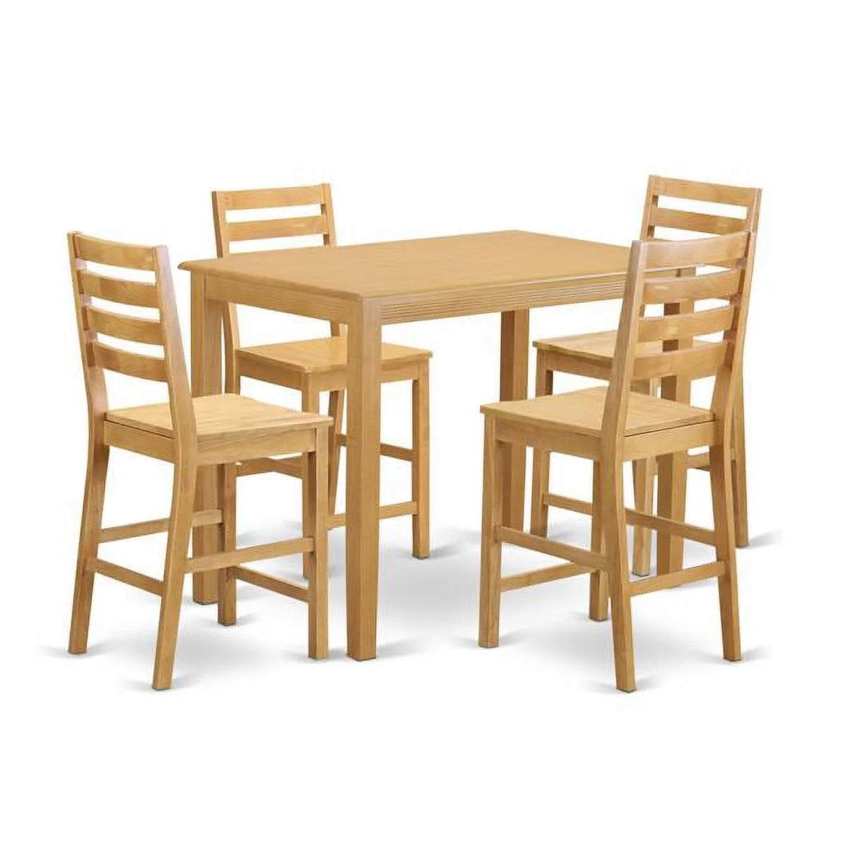 Counter Height Pub Table & 4 Chairs W198