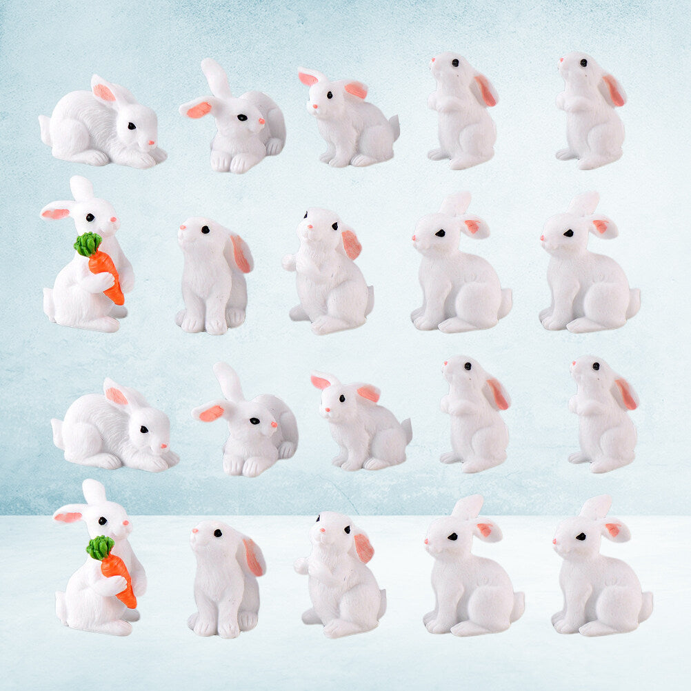 Rabbit Spring Decoration Dollhouse Plant Model Micro Landscape Accessories Child R2137