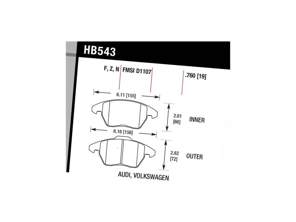 HP Plus Brake Pads X42365