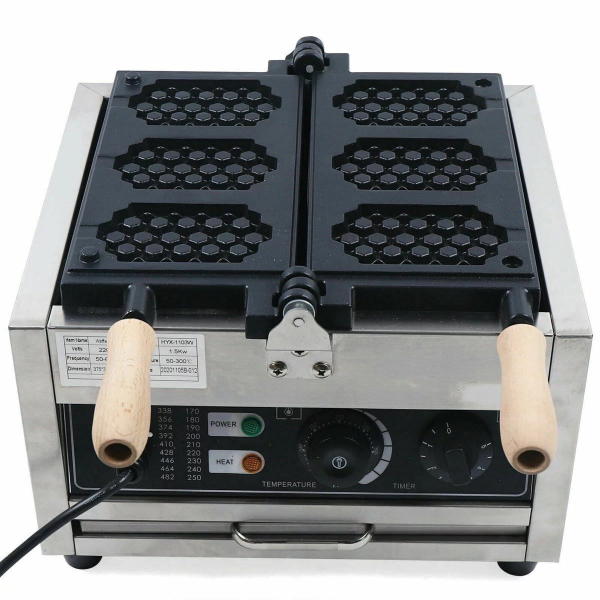 Nonstick Electric Waffle Maker 1500W O2388