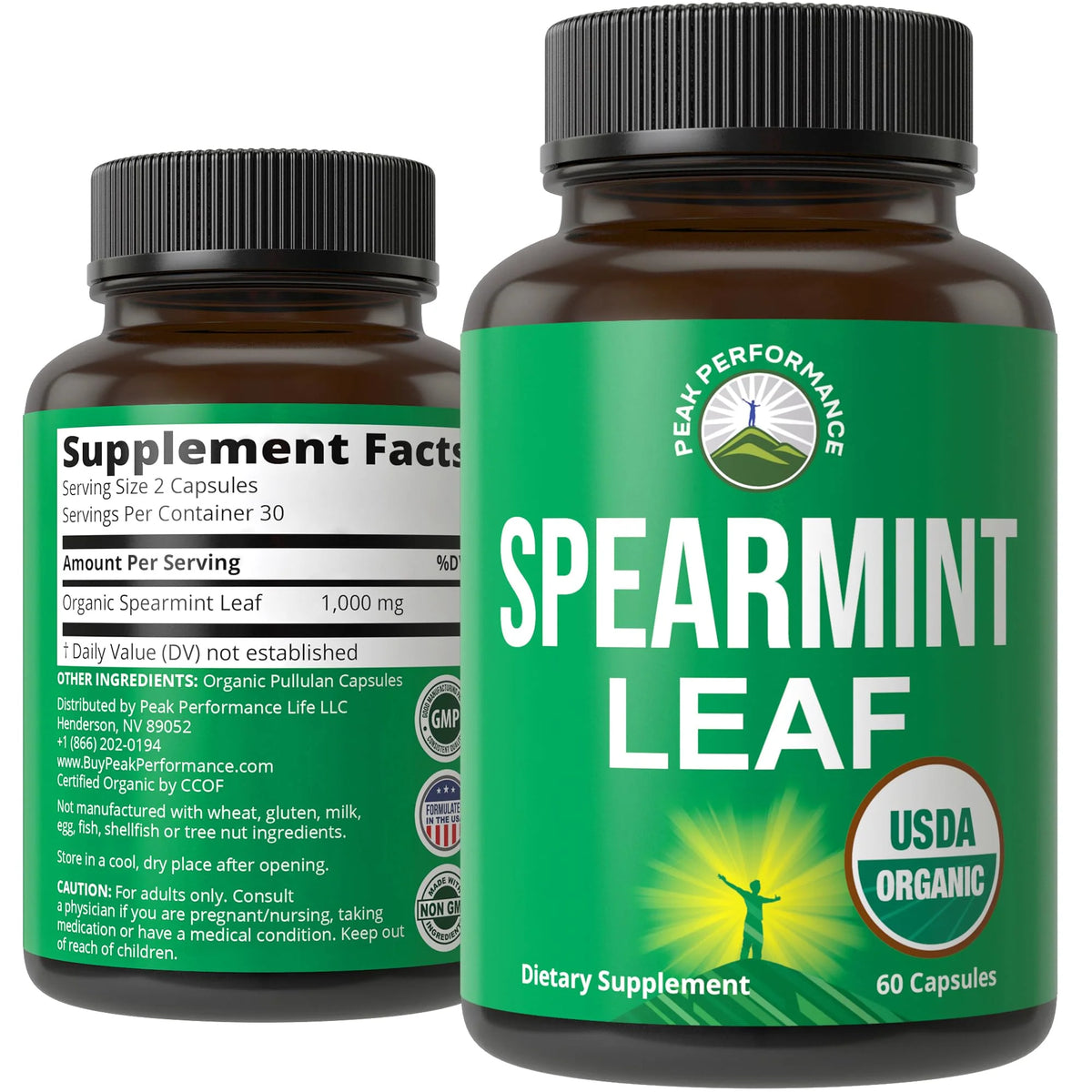 Organic Vegan Spearmint Capsules L63978