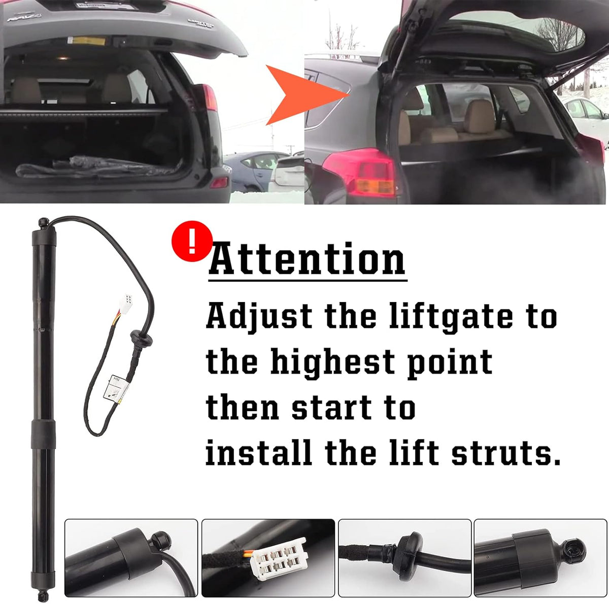 Power Liftgate Support for Toyota RAV4 2013-2018 right Side Tailgate Electric Struts R3891